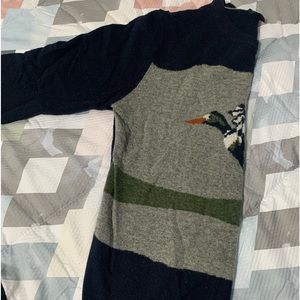 French Connection Jumper Duck Jacquard Premium Vintage Wool Crewneck